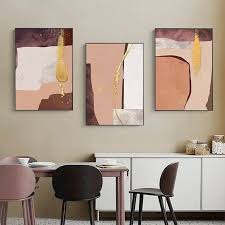 Abstract Warm Color Blocks Poster