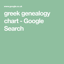 Greek Genealogy Chart Google Search Familia Genealogy