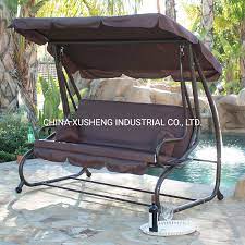 3 Seater Patio Garden Swing Chair Bed
