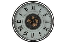 wall clock round gold large sl