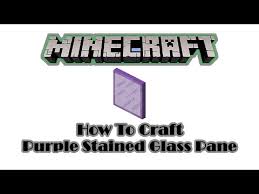 How To Make Purple Stained Glass Pane