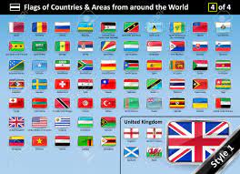In this list of countries and their flags in 2021, you will find the names of the countries in alphabetical order. Detailed Flags Of Countries And Areas From Around The World Country Flag Set 4 Of 4