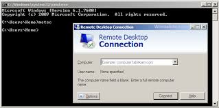 run command for remote desktop and