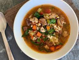 Beef Barley And Vegetable Soup My Cooking Blog gambar png