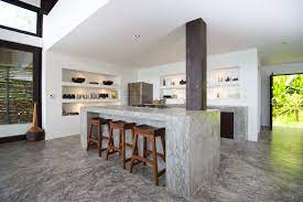 kitchen designs with concrete counter