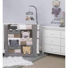 4 piece infant baby crib bedding set
