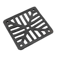 black cast iron drain cover square