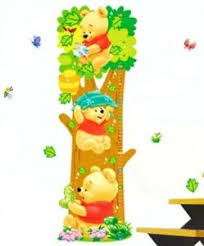 Details About Winnie The Pooh Wall Decal Growth Chart Sticker Nursery Childs Bedroom Playroom