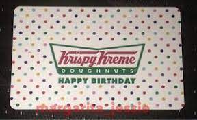 Maybe you would like to learn more about one of these? Krispy Kreme Doughnuts Gift Card Happy Birthday Collectible No Value New Ebay