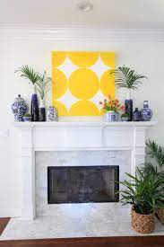 Marble Tile Fireplace Makeover Deeply
