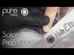 salon nail prep guide pure nails
