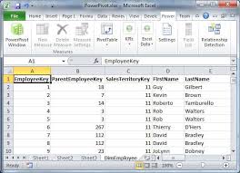 linked tables in powerpivot for excel
