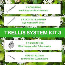 kit 3 green wall trellis system