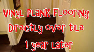 vinyl plank floor directly over tile 1