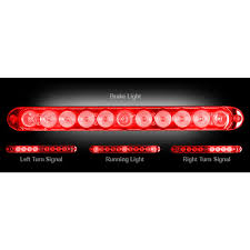 Recon 26418rd Mini 15 Inch Red Red Tailgate Light Bar Led