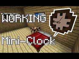 5 things you didn't know you could build in minecraft! Working Mini Clock In Minecraft No Mods Minecraft Blueprints Minecraft Commands Minecraft Art