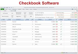 Excel Checkbook Software Spreadsheet Template