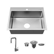 stainless steel kitchen sink drop