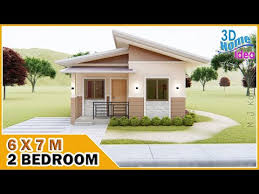 6x7m 2 Bedroom Pinoy Bungalow House