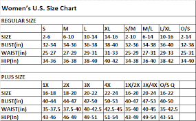 Size Chart Aramide