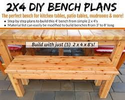 Kitchen Table Bench Bench Plans