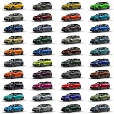 37 Methodical Volkswagen Golf Colour Chart