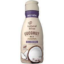 Most coffee creamers list nutrition facts for just one tablespoon. Sweet Creme Coconut Milk All Natural Coffee Creamer 32 Oz Bottle Official Natural Bliss
