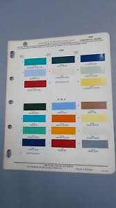 1959 Ford Gmc Commercial Trucks Factory Color Chart