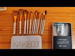 3 urban decay makeup brush kit by