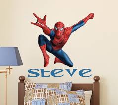 Wall Decal Boy Spider Man Name Vinyl