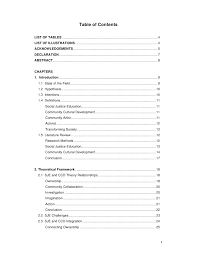 Thesis Order Contents Thesis Order Table Of Contents