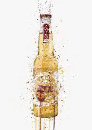 Beer Bottle Wall Art Print Desert