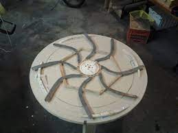 wooden expanding table