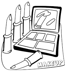 makeup coloring pages free printable