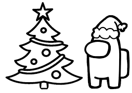 You can print and color them as many times as you'd like! Among Us Christmas Tree Coloring Page Free Printable Coloring Pages For Kids