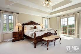 master bedroom in luxury home with tray