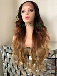 We never thought such a pretty waterfall of color was possible before setting our eyes on this wavy mane. Golden Blonde Brown Black Wig Ombre Mix Wavy Layered Lace Front 26 Long Ebay