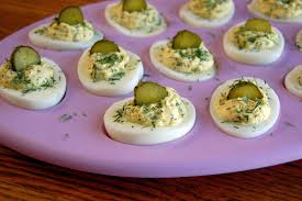 dill pickle deviled eggs cooking mamas