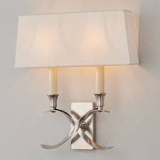 Transitional X Wall Sconce With Shade