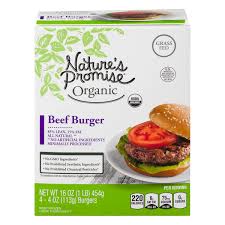 organic beef burger patties