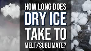 dry ice to melt sublimate