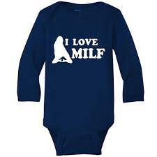 I LOVE MILF Baby Long Sleeve Bodysuit | TeeShirtPalace