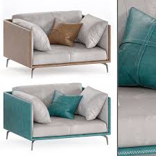Alessia Italian Minimalist Leather Sofa