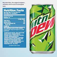does mountain dew have caffeine how