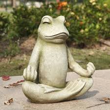Meditating Lotus Frog Statue Only 59