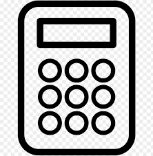 This clipart image is transparent backgroud and png format. Calculator Icon Picture Free Stock Calculator White Icon Png Free Png Images Toppng