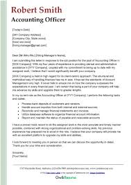 accounting officer cover letter