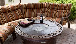 Circular Cast Aluminum Firepit With Lid