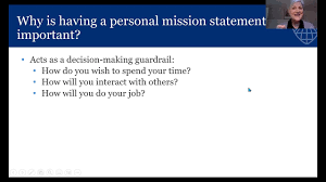 writing your personal mission statement