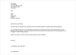 Resignation Letter Templates Wamcrhomes